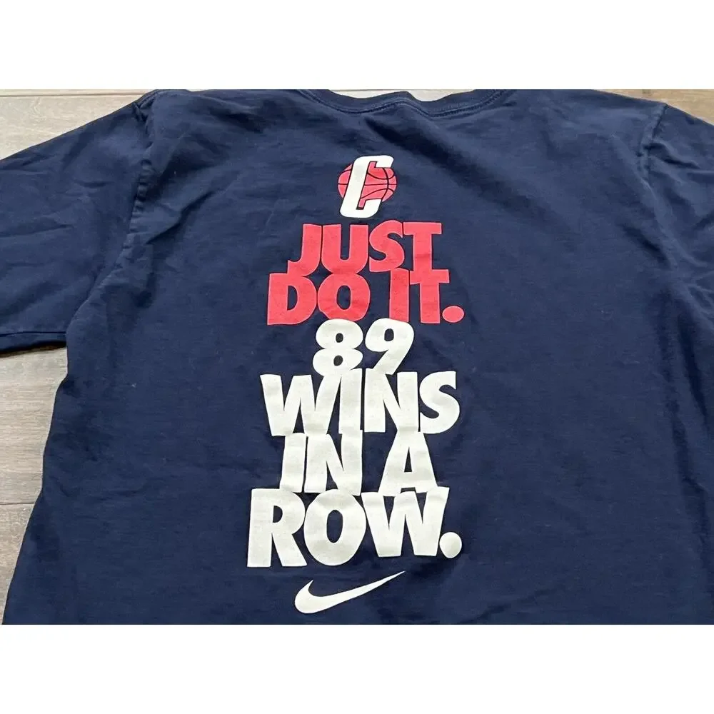 Nike Mens UConn Huskies 89 Wins And Counting Short Sleeve T-Shirt Size S Small